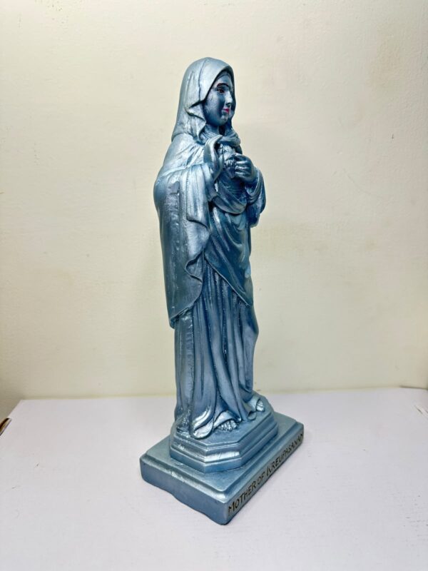 Mother of Kreupasanam Silver Finish Statue | 13 Inch