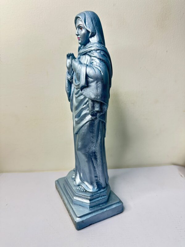 Mother of Kreupasanam Silver Finish Statue | 13 Inch