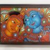 Radha Krishna Mural Art Wall Frame 14 x 20 inch – Traditional Indian Art & Devotional Décor