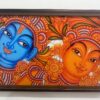 Radha Krishna Mural Art Wall Frame 14 x 20 inch – Traditional Indian Art