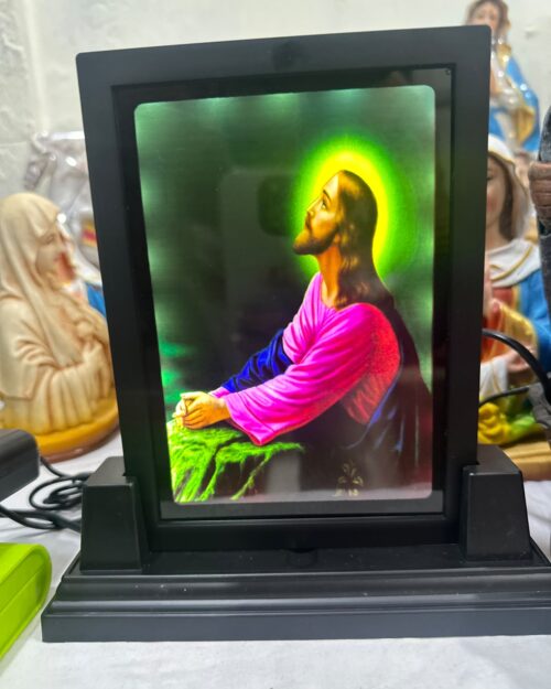 Jesus in Prayer Light Frame
