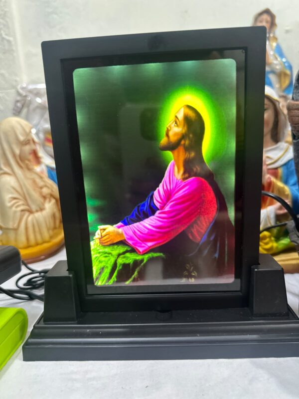 p Jesus in Prayer Light Frame
