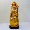 Velankanni Matha with Infant Jesus – Golden Finish Statue  | 9 Inch