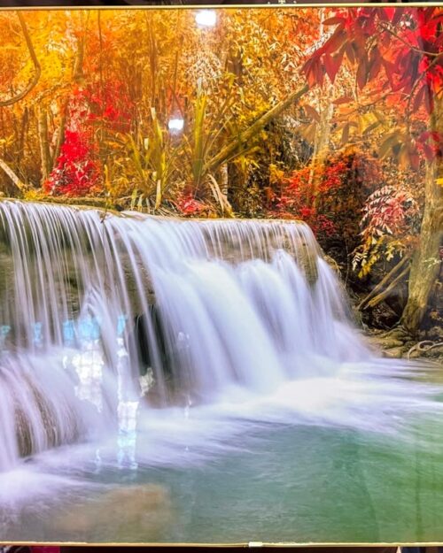 ...... Nature Landscape Wall Art Panel – Scenic Waterfall & Countryside Decorative Wall Art