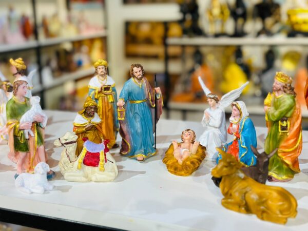 6M Nativity Christmas Crib Set – Complete Baby Jesus Manger Scene with Holy Family, Shepherds, Wise Men & Animals B 3| 6 Inch