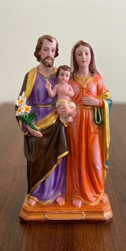 HFM Holy Family Statue Multi – Jesus, Mary & Joseph Christian Religious Family Statue B 9 | 17 Inch