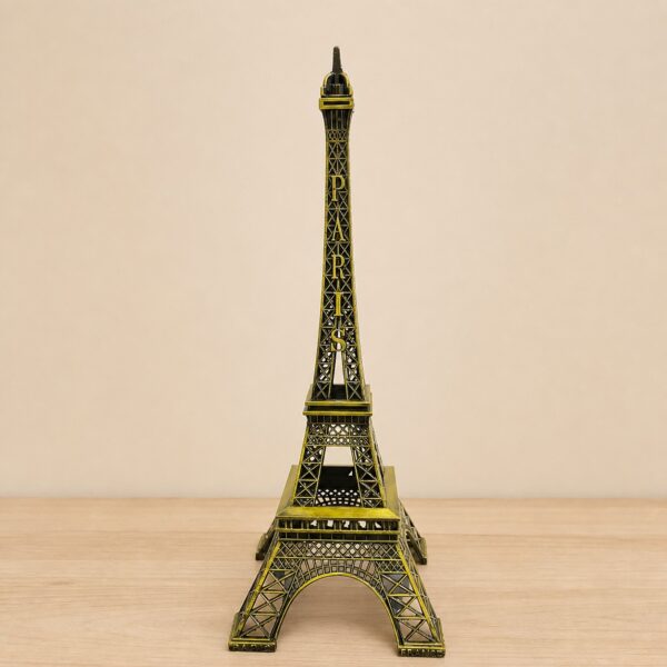 Paris Eiffel Tower Decorative Replica – Antique Gold Metal Finish N 48 | 10 Inch