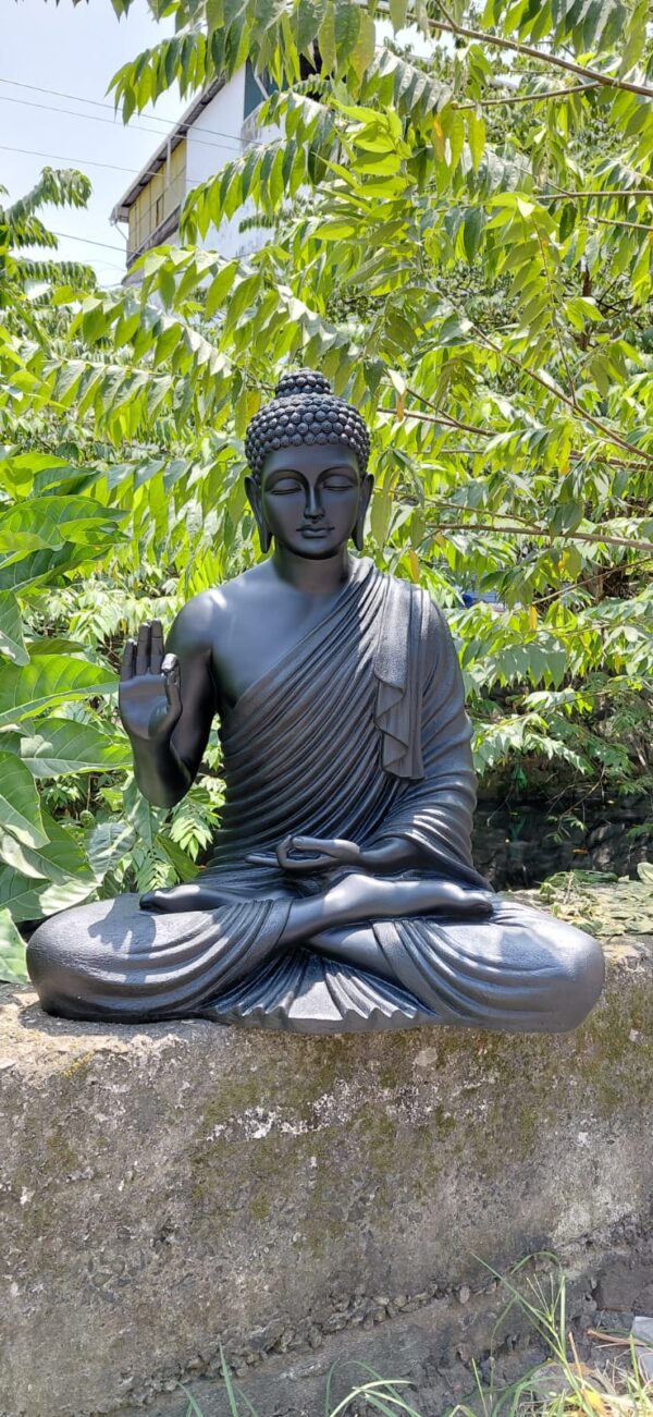 Buddha Statue – Custom Colour Meditation Decor | 3 Feet Fiber statue with various color options and customization available
