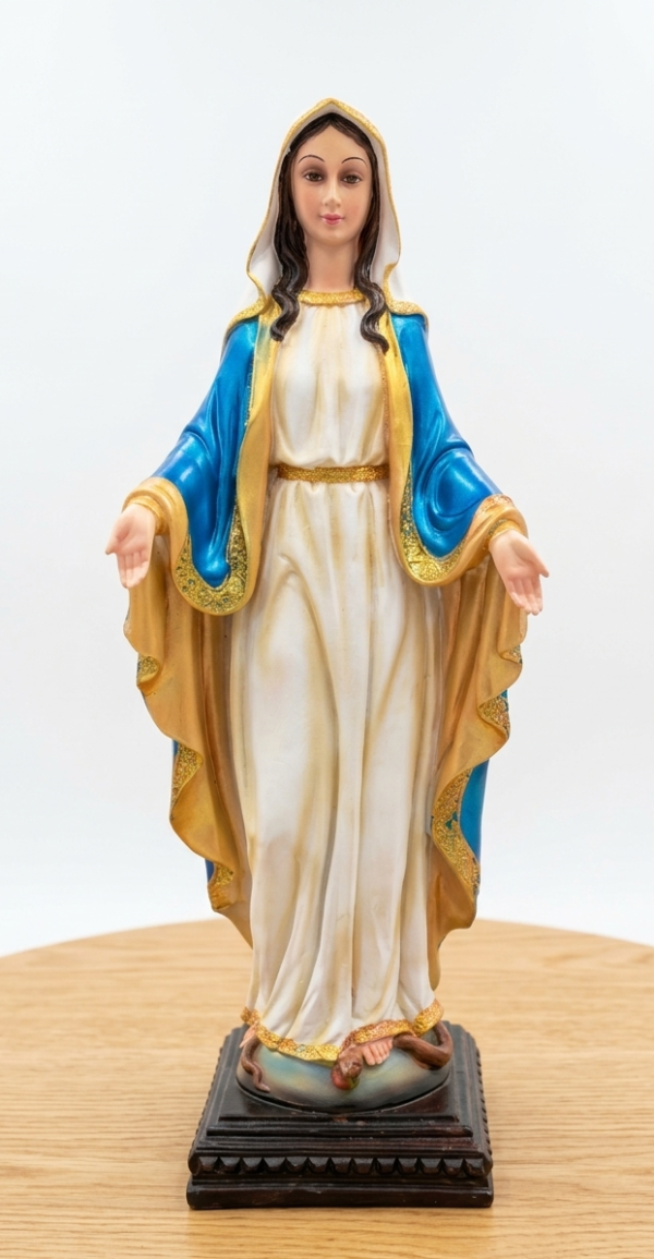 17. Our Lady of Grace Statue – Blue, White & Gold | 2 FT