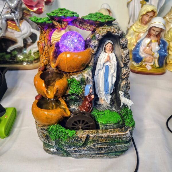 Matha fountain Lourdes Matha LED Water Fountain with Crystal Ball