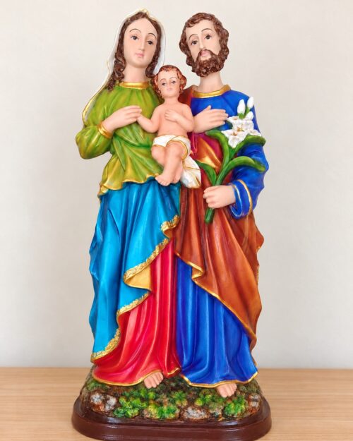 Holy Family Statue  – Jesus, Mary & Joseph Christian Religious Family Statue Multi | 18 Inch