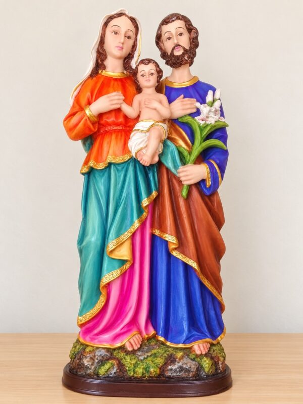 Holy Family Statue  – Jesus, Mary & Joseph Christian Religious Family Statue Multi | 18 Inch