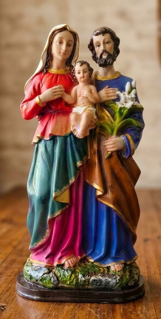Holy Family Statue  – Jesus, Mary & Joseph Christian Religious Family Statue Multi | 18 Inch