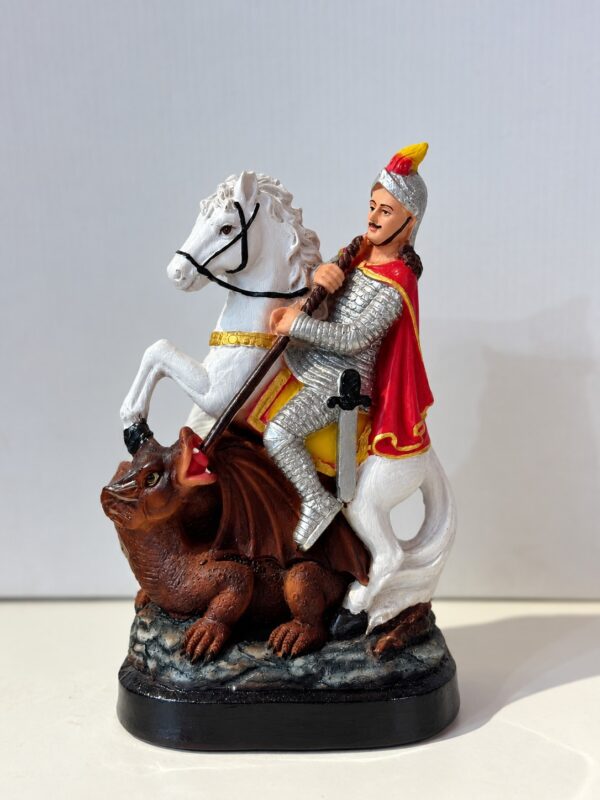 image8inch Saint George Statue - 9 Inch | St. George Slaying the Dragon Christian Religious Idol